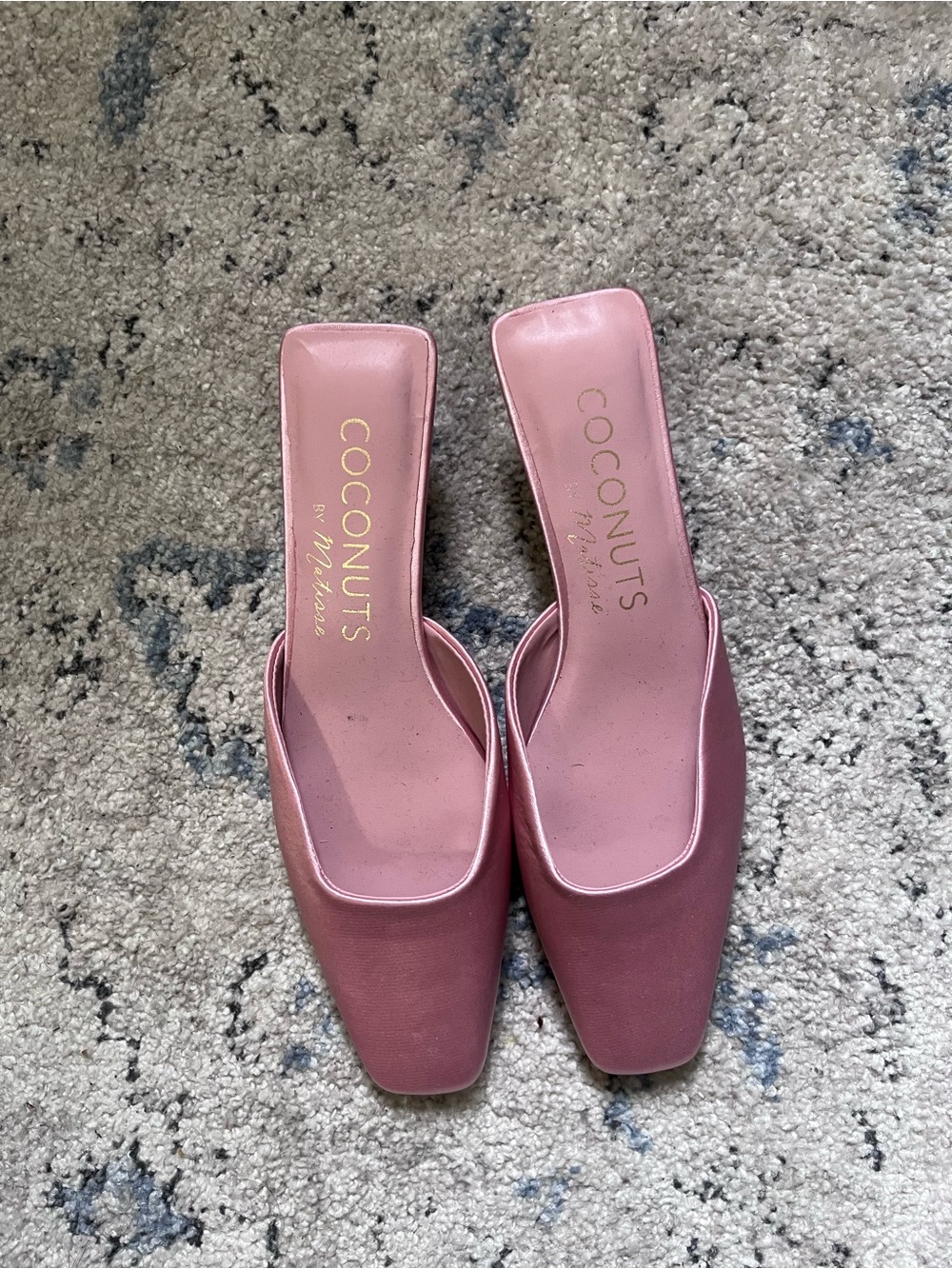 Coconuts by Matisse Rose Pink Square-Toe Slide Mules